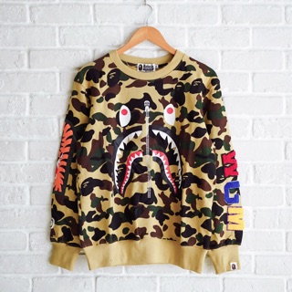 Bape camo shark sweater