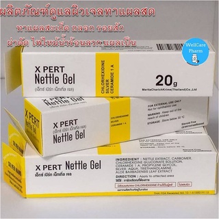 X pert Nettle Gel 20 กรัม (สีเหลือง) ผลิตภัณฑ์ดูแลผิวเจลทาแผลสด ทาแผลสะเก็ด ถลอก รอยสัก ผ่าตัด ไฟไหม้น้ำร้อนลวก แผลเป็น