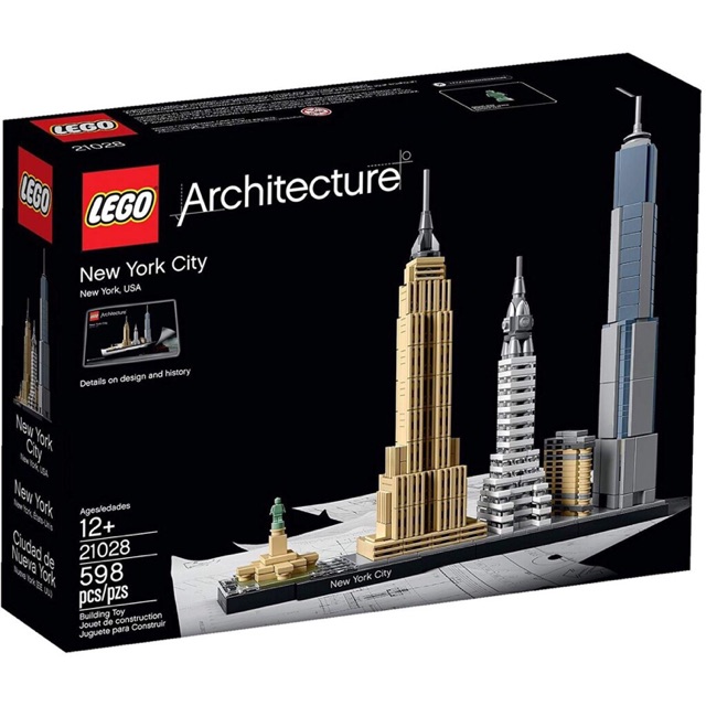 Lego Architecture 21028 New York City กล่องมีรอย พร้อมส่ง~
