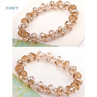 Fancy สร้อยข้อมือ ประดับคริสตัล ทรงไม่สมมาตร สไตล์เกาหลี เครื่องประดับแฟชั่น สําหรับผู้หญิง