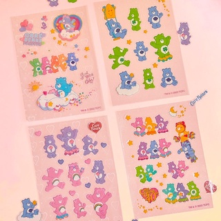 (พร้อมส่ง💓) สติกเกอร์แคร์แบร์ carebears sticker 1 เซต 4 แผ่น