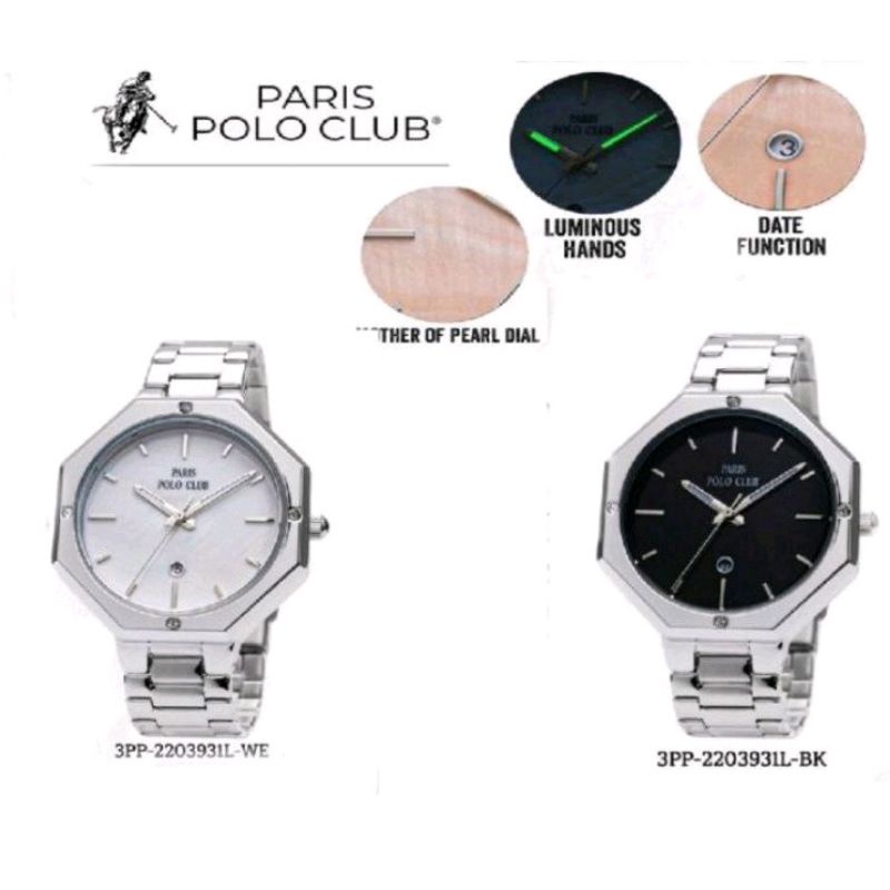 Paris Polo Club นาฬิกาผู้หญิง รุ่น 3PP-2203931L  สายสเตนเลสสตีล