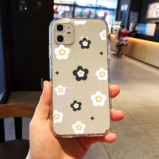 เคสiPhonexs แบบเรียบง่าย เเฟชั่น เคสมือถือ เคสโทรศัพท์มือถือใส ลายดอกเดซี่ สไตล์เกาหลี สําหรับ เคสไอโฟน11 โทรศัพท์ ip i 6s 7 8 plus 11 เคสไอโฟน 13 เคสไอโฟน 13 เคสไอโฟน 12 pro max mini เคสไอโฟน7พลัส xs XR iPhone 14 case เคสโทรศัพท์