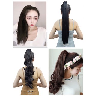 💥หางม้าหนีบ 6 สไตล์ แบบ ลอน แบบตรง สินค้าสินค้าพรีเมียม #ไหมไม่เงาเหมือผมแท้เวอร์💥