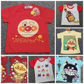 พร้อมส่ง Size 80 // เสื้อยืดเด็ก แขนสั้น แขนกุด ลายอันปังแมน Anpanman