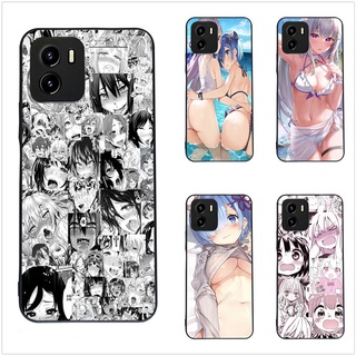 เคสป้องกันโทรศัพท์มือถือ ลายการ์ตูนอนิเมะ Hentai Ahegao สําหรับ Vivo Y15a Y15s