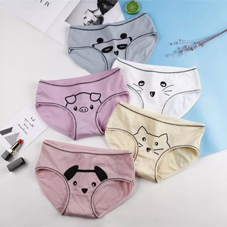 กางเกงในผ้าคอตตอน ลายน่ารัก มี4สี