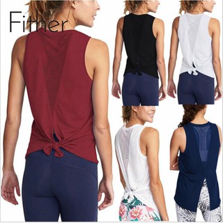 Fit.HER เสื้อแขนกุดใส่ออกกําลังกายเล่นโยคะสําหรับผู้หญิง