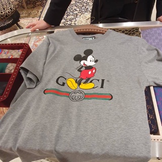 เสื้อยืด New Gucci tee shirt gray