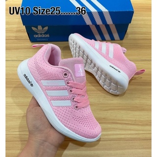 รองเท้าผ้าใบของ เด็ก ใส่ได้ทั้งเด็กหญิงและเด็กชายสองของadidas zoom