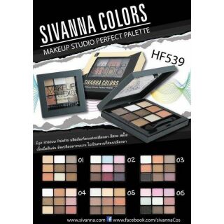 HF539 sivanna colors makeup studio perfect palette ซีเวนน่า คัลเลอร์ส เมคอัพ สตูดิโอ เพอร์เฟ็ค พาเลทท์