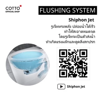 COTTO สุขภัณฑ์แบบชิ้นเดียว รุ่น C11000 Worth 3/4.8L