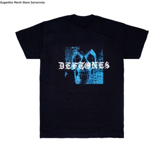 คอลูกเรือเสื้อยืดคอกลมเสื้อเชิ้ต ลายกะโหลก Deftones Static Skull Band ไซซ์ Mผ้าฝ้ายแท้