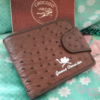 crocodile/alligotor wallet กระเป๋าหนังนกกระจอกเทศ