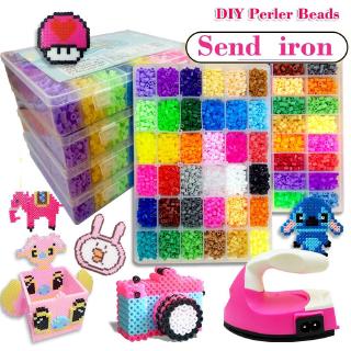 diy 1800 ชิ้น perler ลูกปัดฟิวส์หัตถกรรมขนาดใหญ่ 5 มม. สําหรับเด็กผู้ใหญ่