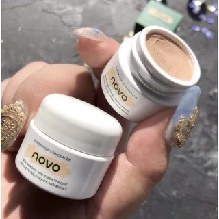 NOVO 5373 คอนซิลเลอร์เนื้อครีม คอนซีลเลอร์ปกปิดรอยดำรอยแดง รอยสิว ใต้ตาคล้ำ กันน้ำ ติดทน โนโว HD Bright Cream Concealer