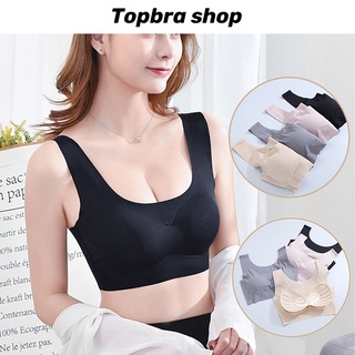 🔥ลด50% ใส่โค้ด INC3LF7Z🔥Topbra_shop สปอร์ตบรา บรามีฟองน้ำ งานสวยเนี๊ยบ บราไร้โครง เสื้อในไร้โครงสวมใส่สบาย บราออกกำลังกา