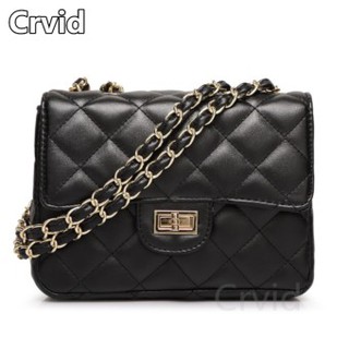 Crvid Fashion กระเป๋าสะพายพาดลำตัว Premium Crossbody （black）