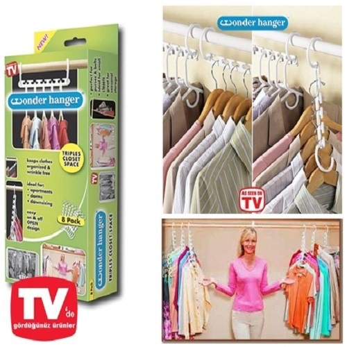 ที่แขวนจัดระเบียบเสื้อผ้า สีเทา ที่แขวนเสื้อ เพิ่มพื้นที่ในการแขวนเสื้อ (1กล่องมี 8 ไม้แขวน)