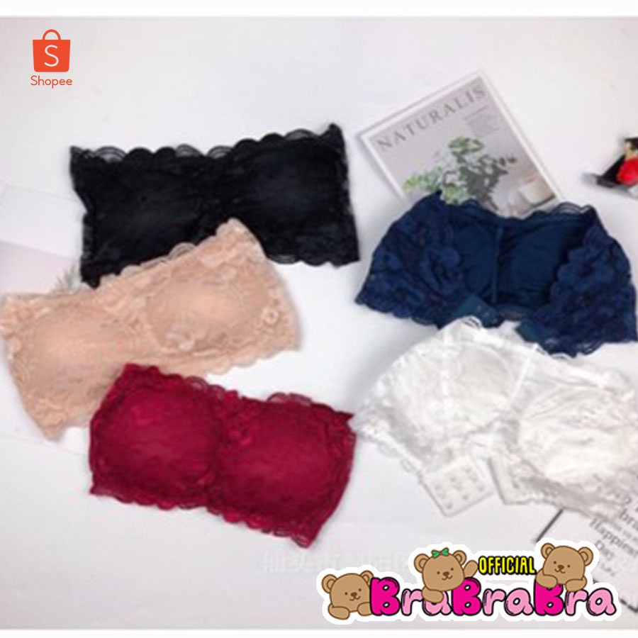 [ส่งจากไทย] 𝑩𝒓𝒂𝑩𝒓𝒂𝑩𝒓𝒂  #bra-030 เกาะอกลูกไม้ตะขอหลัง