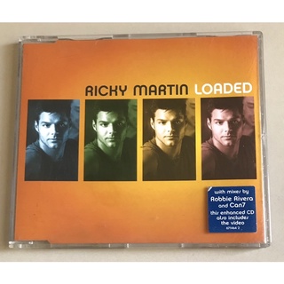 ซีดีซิงเกิ้ล ลิขสิทธิ์ มือ 2 สภาพดี...250 บาท “Ricky Martin” ซิงเกิ้ล "Loaded" (UK CD maxi-single) แผ่นหายาก