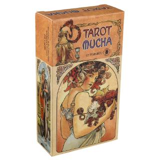 Tarot Mucha Tarot การ์ดเกมของเล่นสําหรับครอบครัว