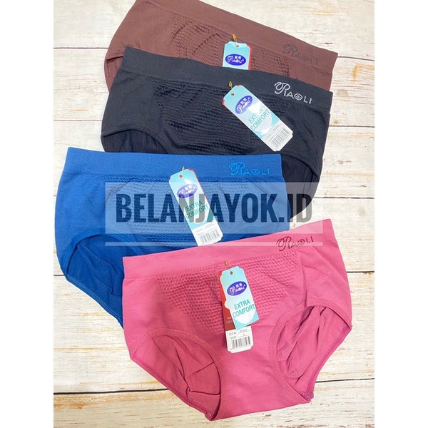 6 ชิ้น Piaooli CD PL803 กางเกงในถัก Piaoli