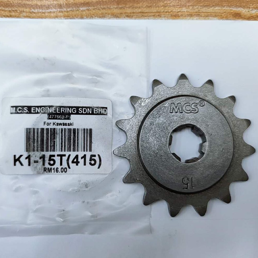 [415] KRISS KRISS2 DINAMIK GT128 FRONT SPROCKET MCS 415 SPOKET DEPAN (13T~16T)
