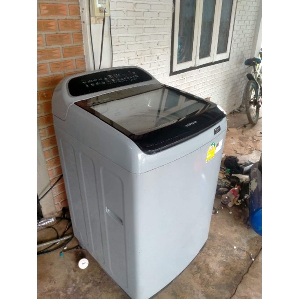 เครื่องซักผ้า SAMSUNG มือสอง ขนาด 10 KG. รุ่นระบบประหยัดไฟ INVERTER  สินค้าทำความสะอาดแล้ว รูปถ่ายจากสินค้าจริง