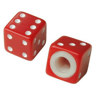 จุกวาล์วยาง ลูกเต๋า สีแดง ( Tire Valve C Dice Red )