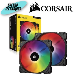 CASE FAN (พัดลมเคส) CORSAIR iCUE SP140 RGB PRO PERFORMANCE 140MM DUAL FAN KIT WITH LIGHTING NODE CORE (CO-9050096-WW)