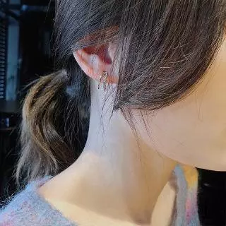 ต่างหูประดับเพชร แฟชั่น สไตล์เกาหลี เครื่องประดับ
