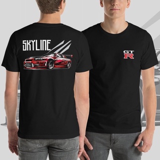 เสื้อยืดคอกลมผ้าฝ้ายแฟชั่นคลาสสิกสําหรับผู้ชาย Nissan Gtr R34