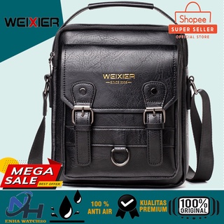 Weixier 8618 กระเป๋าเมสเซนเจอร์หนัง กันน้ํา สําหรับผู้ชาย