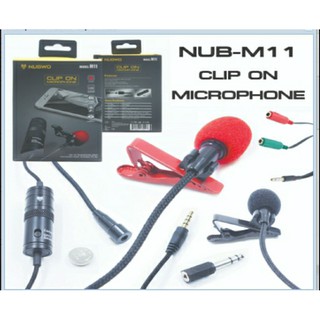 ไมค์ nubwo M11 Mic for  smartphone DSLR Camcorders Audio recorders pc etc