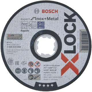 BOSCH ใบตัด5"X1mm. Expert Inox X-LOCK  2608619264