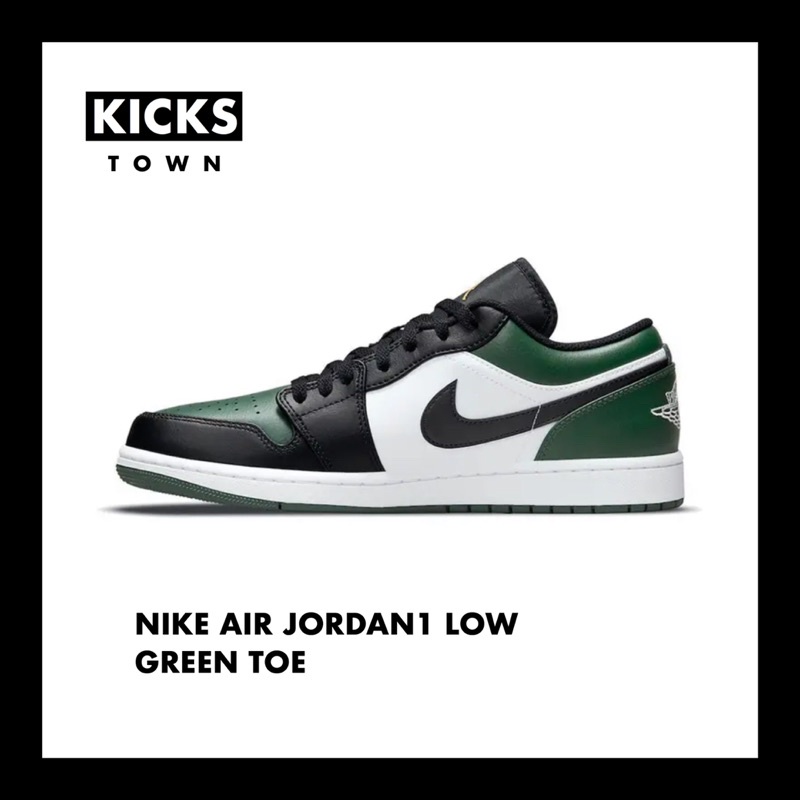 NIKE AIR JORDAN1 LOW GREEN TOE