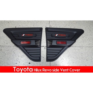 ครอบแก้มข้างประตู Toyota Revo 2015-2019 สีดำด้าน TRD