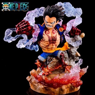 One Piece รุ่น G5 Luffy Fourth Gear Great Snakeman 16cm (Battle Flamenco) GK PVC ฟิกเกอร์อนิเมะ Onepiece ลูฟี่ แบบอย่าง