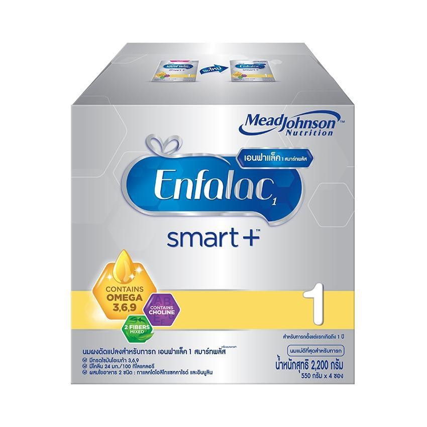 Enfalac Smart+ นมผงเอนฟาแล็ค สมาร์ทพลัส สูตร 1 ขนาด 2200 กรัม