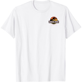 เสื้อคู่ ชุดเซ็ต 2 ชิ้น เสื้อยืด ผ้าฝ้าย พิมพ์ลาย Jurassic Park Ranger Staff Uniform สําหรับผู้ชาย