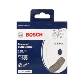 เครื่องมือช่าง สว่าน ดอกสว่าน แผ่นตัดเพชร BOSCH ECO CERAMIC CUTTING DISC DIAMOND BOSCH ECO