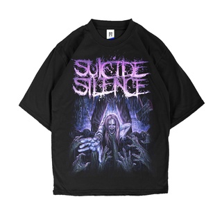 เสื้อยืด พิมพ์ลาย Band SUICIDE SILENCE MERCHONS METAL ROCK PREMIUM สําหรับผู้ชาย