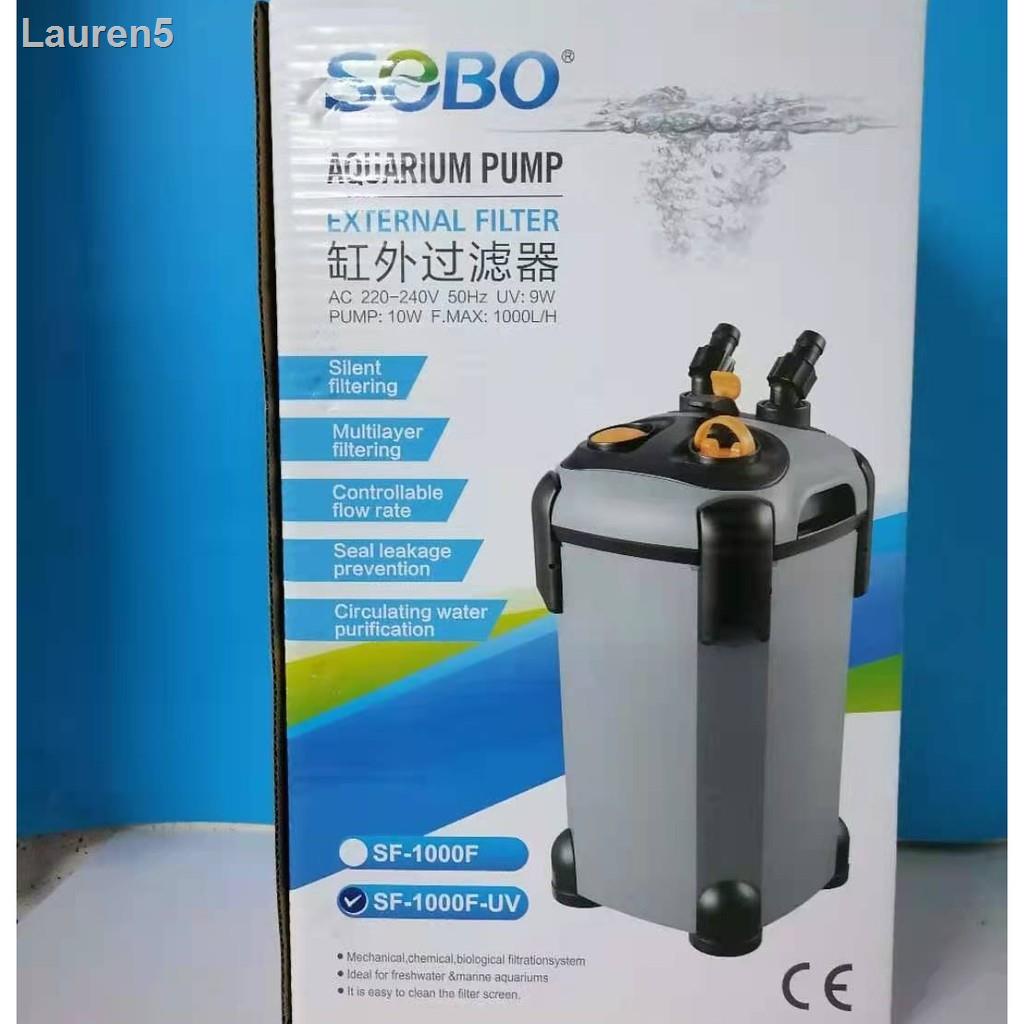 🔥ลด 50% ทั้งไซต์🔥✒❍กรองนอกตู้ปลา SOBO SF-1000F/1000F UV