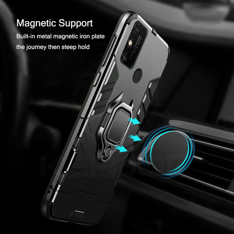 Finger Ring Stand Heavy Duty Shockproof Armor Case for Huawei Nova 7i P20 P30 Lite P40 Pro Nova 4e 3i Nova 5T Y9S Y6 Y7 Y9 Prime Mate 20 Pro Mate 30 Hard Case #7
