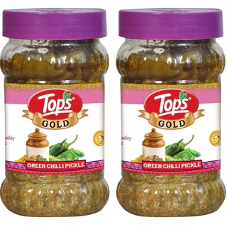 Tops Gold GreenChilli Pickle 375gm