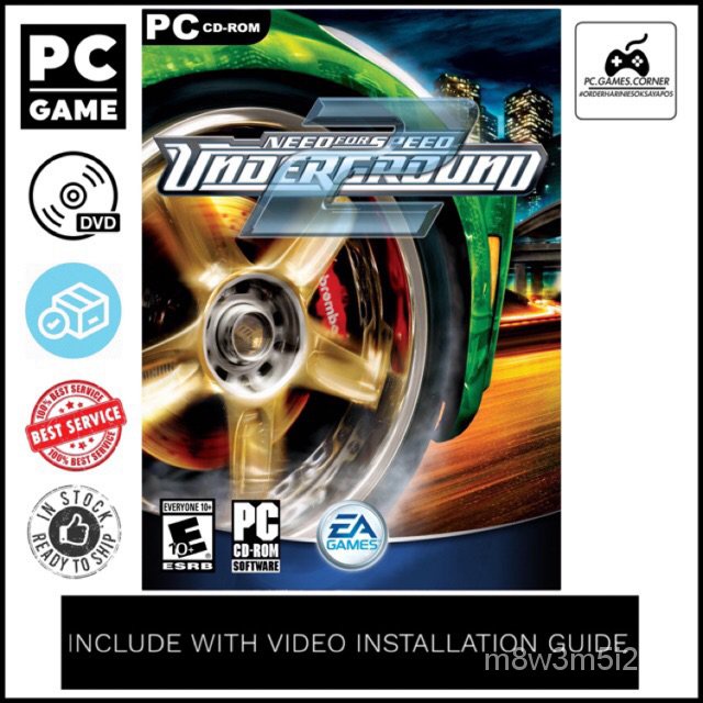 Pc Game Need For Speed Underground 2 Offline Dvd Shopee Thailand