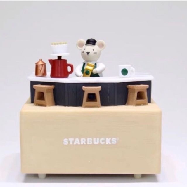 Starbucks Limited Edition Collectable Rat Barista Music Box