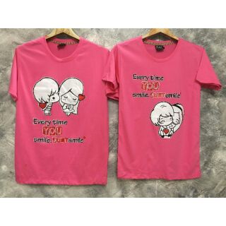 เสื้อคู่ลายน่ารัก