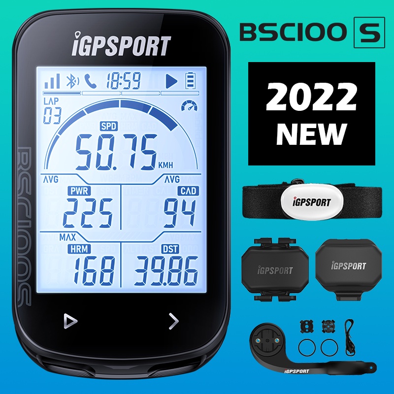 Igpsport BSC100S เครื่องวัดระยะทาง GPS เซนเซอร์วัดความเร็วจักรยาน หน้าจอขนาดใหญ่ 2.6 นิ้ว